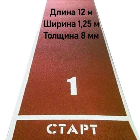 Купить Дорожка для разбега 12 м х 1,25 м. Толщина 8 мм в Дзержинском 